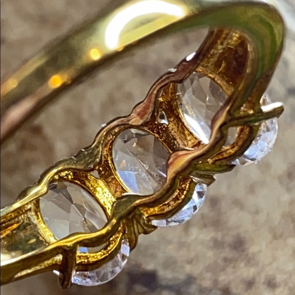 18k Gold Overlay Petalite ring - Picture 5 of 9